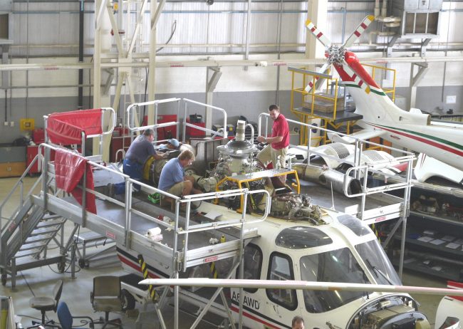 After 3000 flying hours, full maintenance is performed